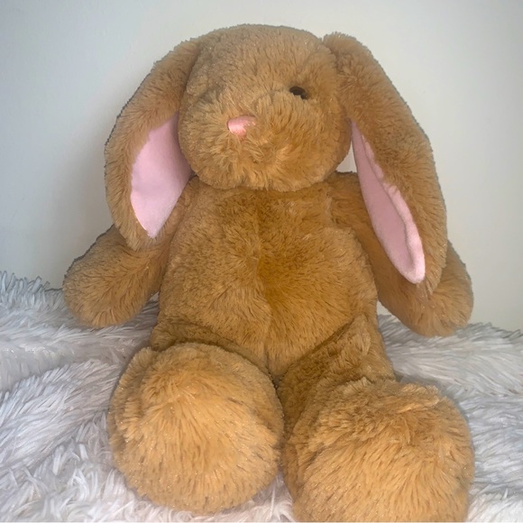 Build-A-Bear Other - BAB Brown Tan Pink Lop Eared Bunny Rabbit Plush Soft Stuffed Animal